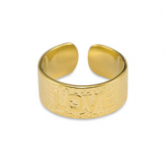 Anillos Acero Inox ''Love'' Dorado