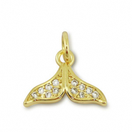 Metal TQ lat&oacute;n colgante cola Dorado