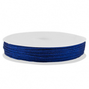 Hilo macram&eacute; trenzado 1mm Azul met&aacute;lico