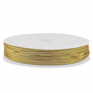 Hilo macram&eacute; trenzado 0,8mm Dorado met&aacute;lico