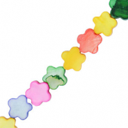 Abalorios conchas flor Multicolor