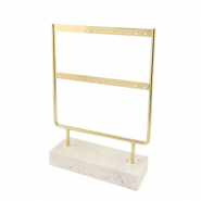 Expositor de joyería para pendientes Natural-dorado