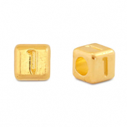 Abalorios letras metálicos DQ 1 Dorado (sin níquel)