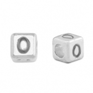 Abalorios letras metálicos DQ 0 Plata vieja (sin níquel)