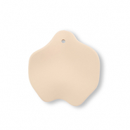 Colgantes acrílicos hoja Beige oscuro