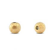 Abalorios de acero inox 6mm Dorado