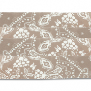 Set de 4 bandanas Marrón taupe-blanco