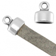 Terminal con anilla metálico DQ Plata vieja (sin níquel)