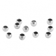 Chafas metálicas DQ 2.5mm Plata vieja (sin níquel)