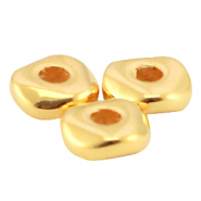 Abalorios metálicos DQ 4.8mm Dorado (sin níquel)