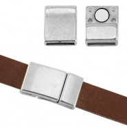 Cierre magn&eacute;tico met&aacute;lico DQ &Oslash;10x2.2mm plata vieja (sin n&iacute;quel)