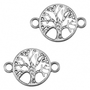 Entrepiezas met&aacute;licas DQ &aacute;rbol Plata vieja (sin n&iacute;quel)