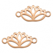 Colgantes met&aacute;licos DQ entrepieza loto Oro rosado (sin n&iacute;quel)