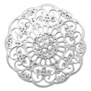 Colgantes met&aacute;licos DQ entrepieza Bohemio plata vieja (sin n&iacute;quel)