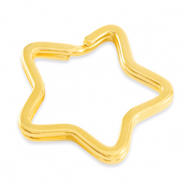 Fornituras metálicas DQ llavero estrella Dorado (sin níquel)
