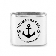 Correderas metálica DQ ancla Mix & Match Plata vieja (sin níquel)