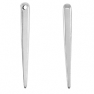 Colgantes met&aacute;licos DQ cono Plata vieja (sin n&iacute;quel)