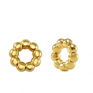 Abalorios metálicos DQ anillo separador Bali 9mm Dorado (sin níquel)
