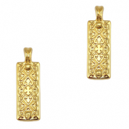 Colgantes met&aacute;licos DQ Dorado (sin n&iacute;quel)