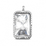 BY31&reg; Colgantes Acero Inox rect&aacute;ngulo Plateado