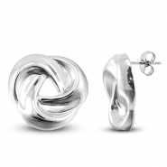 Pendientes Acero Inox Plateado