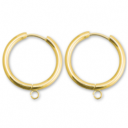 Pendientes Criolla Acero Inox con anilla 23mm Dorado