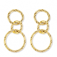 Pendientes Acero Inox Dorado