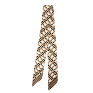 Bandana Pa&ntilde;uelo con rect&aacute;ngulo Blanco-marr&oacute;n claro-marr&oacute;n