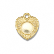 BY31® Colgantes Acero Inox con engaste para SS30 base plana Dorado