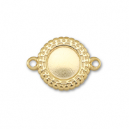 BY31® Entrepieza Acero Inox con engaste para SS20 base plana Dorado