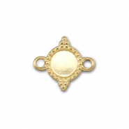 BY31® Entrepieza Acero Inox con engaste para SS16 base plana Dorado