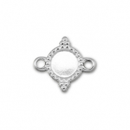 BY31® Entrepieza Acero Inox con engaste para SS16 base plana Plateado