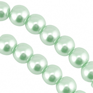 Perlas de cristal 6mm Pastel verde menta