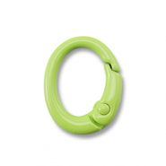 Fornituras coloridas de llavero &oacute;valo Verde