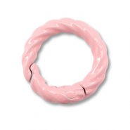 Fornituras coloridas anilla de llavero Rosa claro