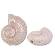 Abalorios de cerámica griega DQ conchas Lila