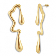 Pendientes trendy irregular Dorado