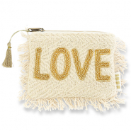 BY31® Neceser "Love" Beige-dorado