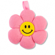 Colgantes llamativos flor Rosa-amarillo-negro