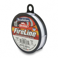 Beadalon hilo para enfilar Fireline 0.13mm Blanco