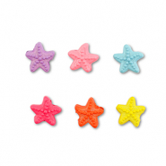 Abalorios met&aacute;licos esmalte estrella de mar Multicolor