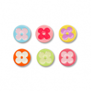 Abalorios met&aacute;licos esmalte redondos Multicolor