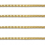 Fornituras Acero Inox cadena jasseron eslab&oacute;n popcorn Dorado