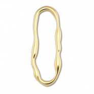 Fornituras Acero Inox entrepieza &oacute;valo Dorado