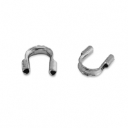 Fornituras Acero Inox protector de alambre / protector de hilo Plateado