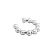 Pendientes ear cuff Acero Inox Plateado