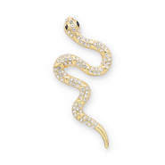 Broches serpiente Dorado-transparente-negro
