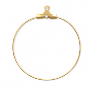 Fornituras Acero Inox pendientes criollas Dorado