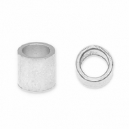 Fornituras metálicos DQ chafas tubo Plateado vieja (sin níquel)