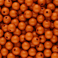 Abalorios acr&iacute;licos 6 mm brillante Rojo terracota